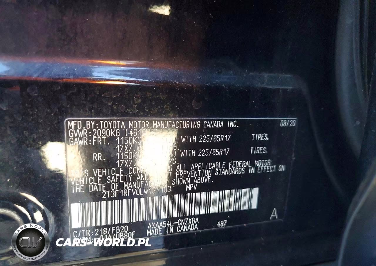 2020 Toyota Rav4 Le VIN:2T3F1RFV0LW134103 - 14