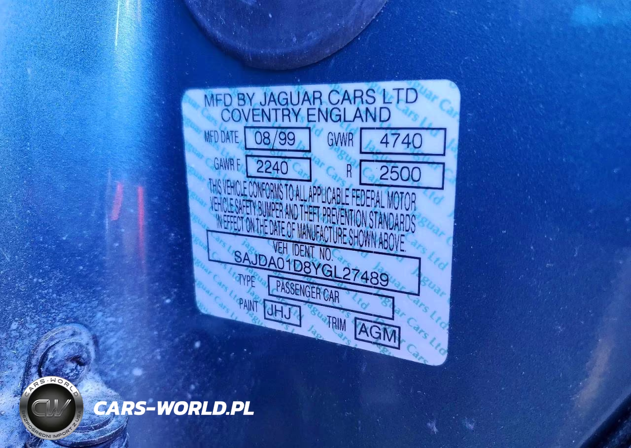 2000 Jaguar S-Type VIN:SAJDA01D8YGL27489 - 13