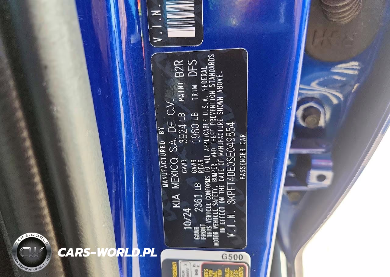 2025 Kia K4 Lxs VIN:3KPFT4DE0SE049854 - 12