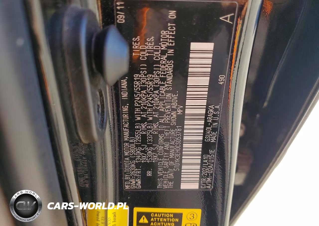 2012 Toyota Highlander Limited VIN:5TDYK3EH0CS053781 - 13