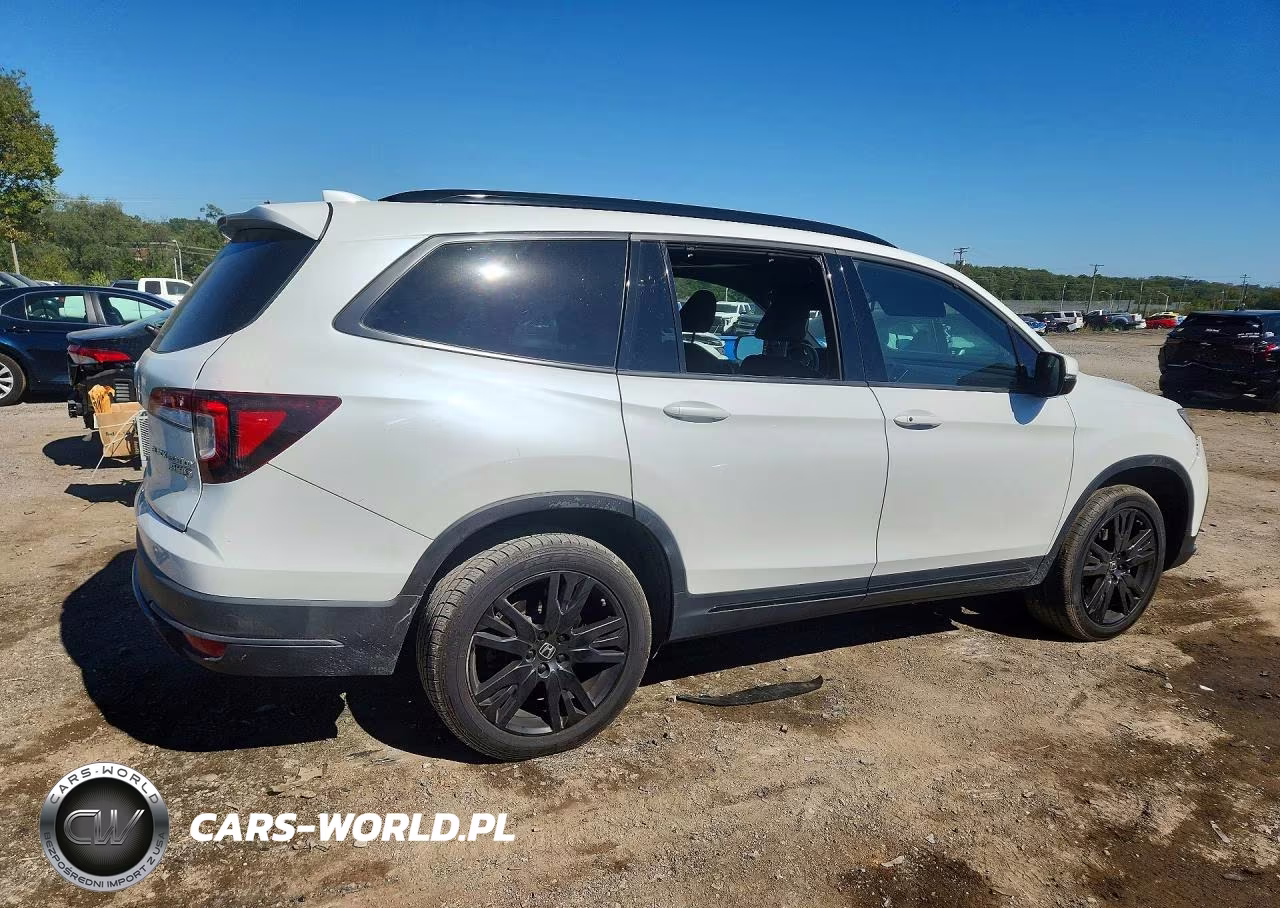 2021 Honda Pilot Awd Black Edition VIN:5FNYF6H74MB056620 - 3