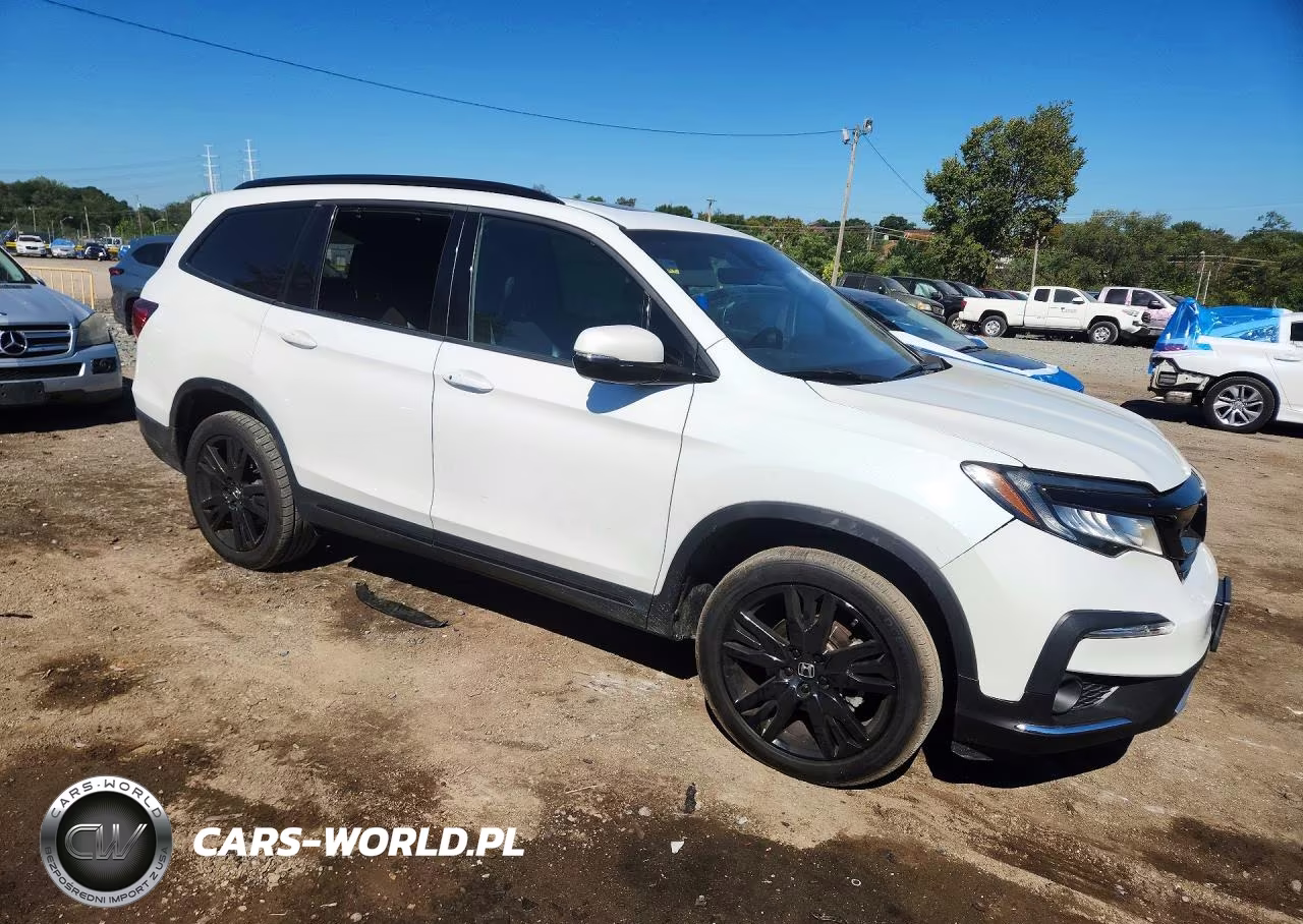 2021 Honda Pilot Awd Black Edition VIN:5FNYF6H74MB056620 - 4