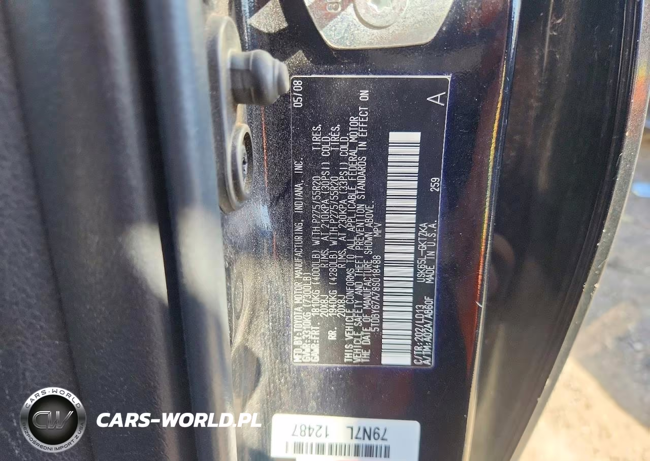 2008 Toyota Sequoia Platinum VIN:5TDBY67A78S018488 - 12