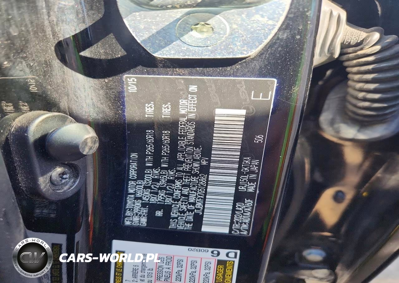2016 Lexus Gx 460 VIN:JTJBM7FX7G5126862 - 12