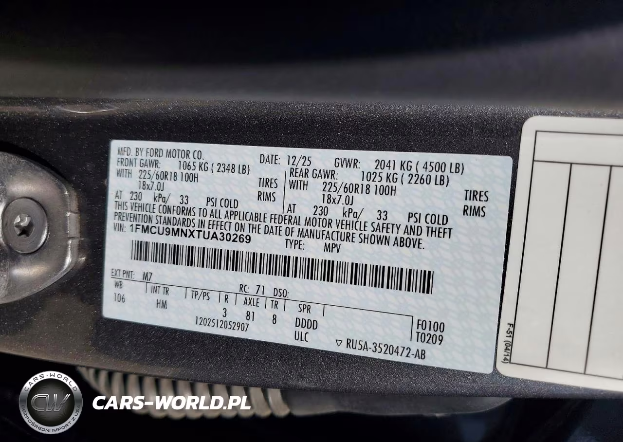 2026 Ford Escape St Line VIN:1FMCU9MNXTUA30269 - 13