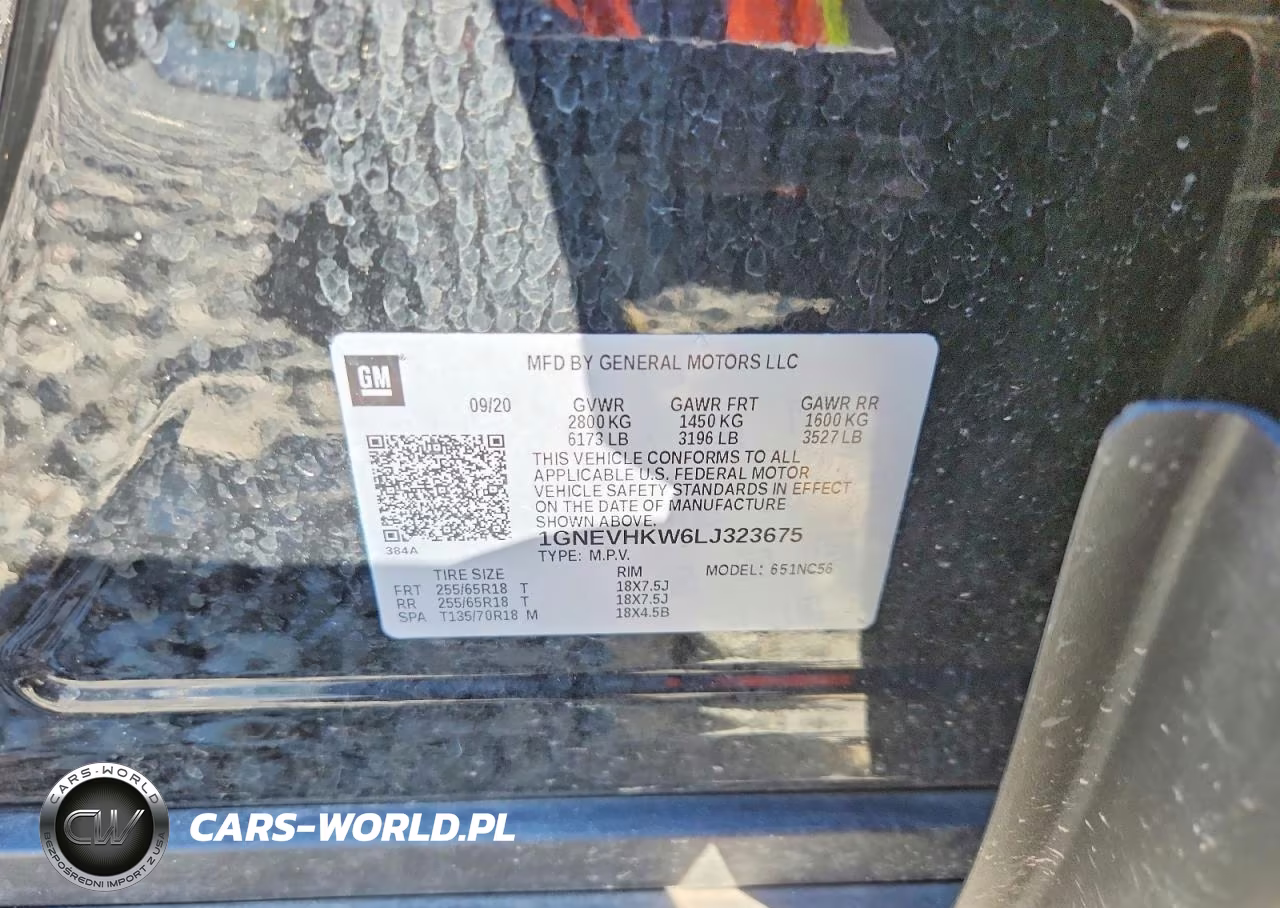2020 Chevrolet Traverse Lt VIN:1GNEVHKW6LJ323675 - 13