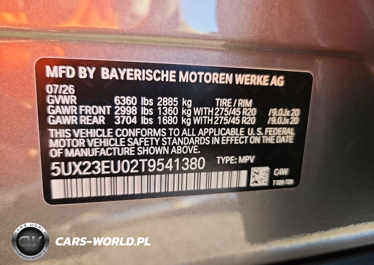 2026 BMW X5 xDrive40I VIN:5UX23EU02T9541380 - 13