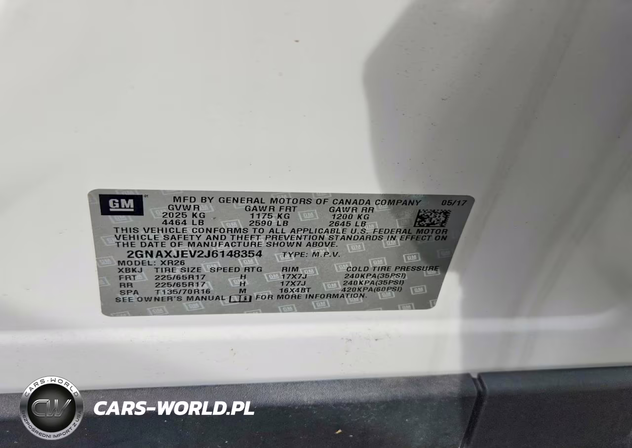 2018 Chevrolet Equinox Lt VIN:2GNAXJEV2J6148354 - 14