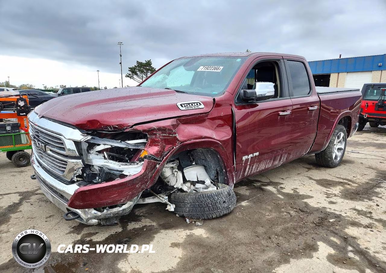 2019 Ram 1500 Laramie VIN:1C6SRFDT8KN812620 - 1