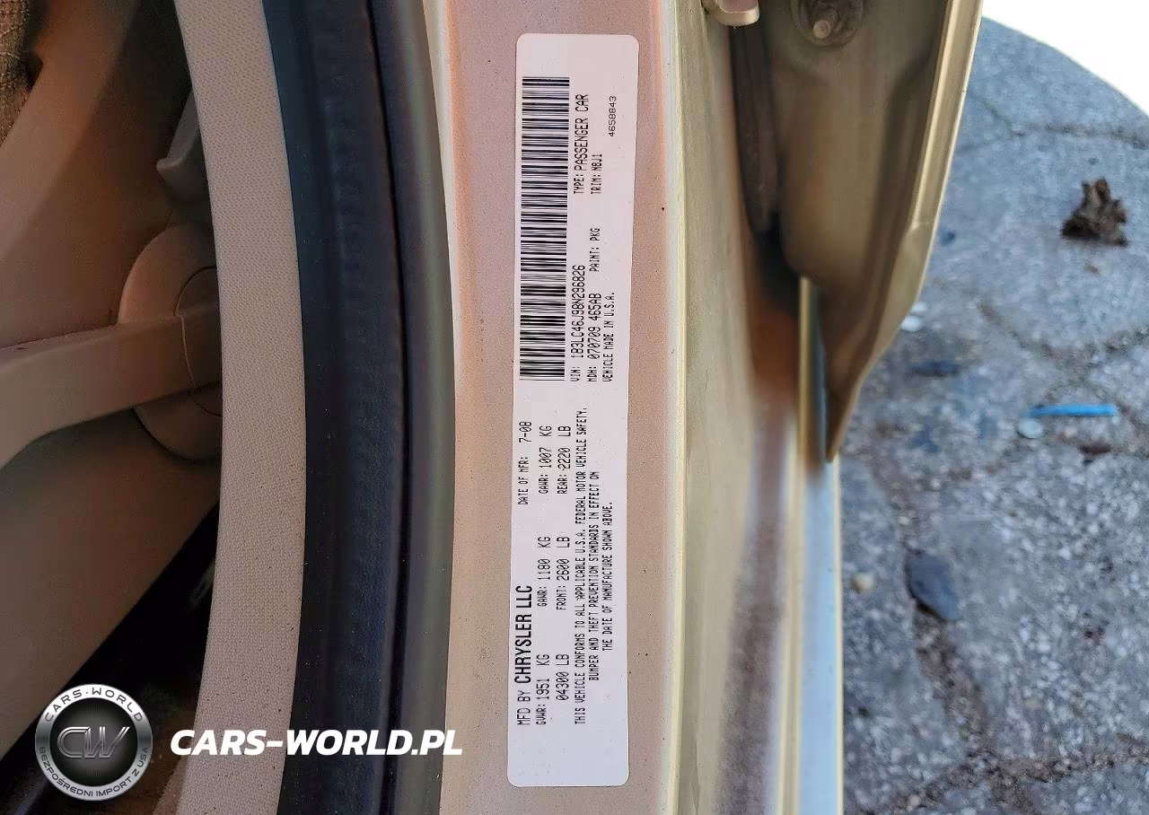 2008 Dodge Avenger Se VIN:1B3LC46J98N296826 - 12
