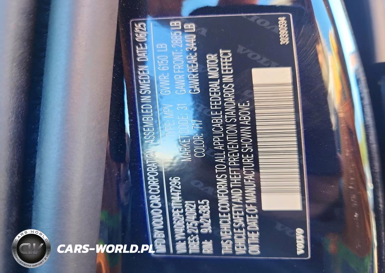 2026 Volvo Xc90 Plus VIN:YV4062PE1T1447296 - 14