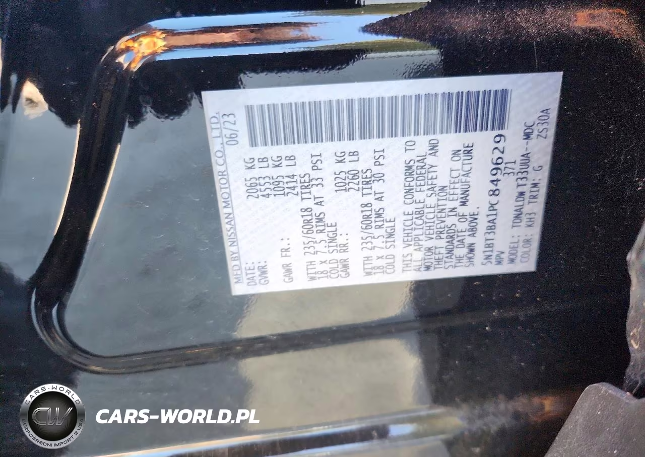 2023 Nissan Rogue Sv VIN:5N1BT3BA1PC849629 - 12