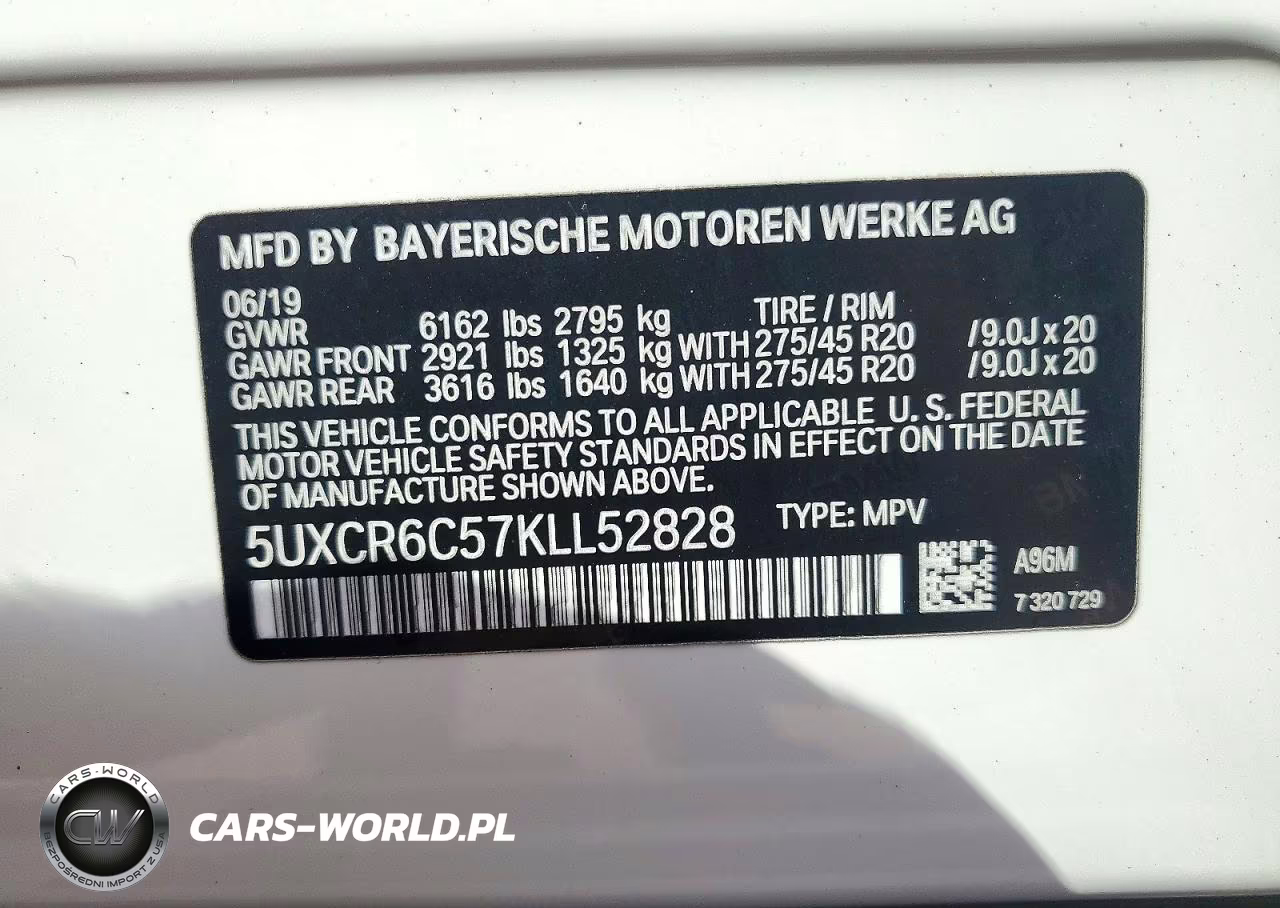 2019 BMW X5 xDrive40I VIN:5UXCR6C57KLL52828 - 13
