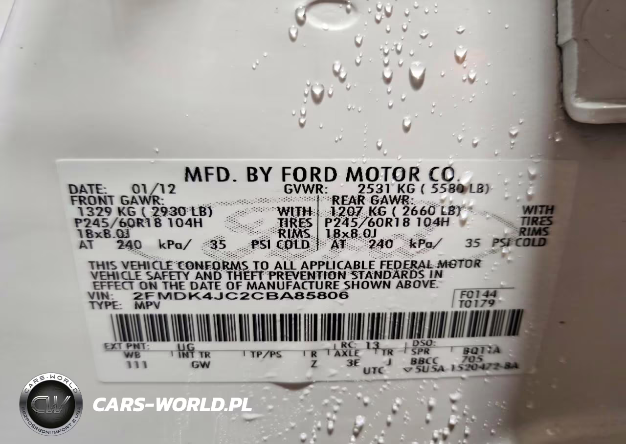 2012 Ford Edge Sel VIN:2FMDK4JC2CBA85806 - 13