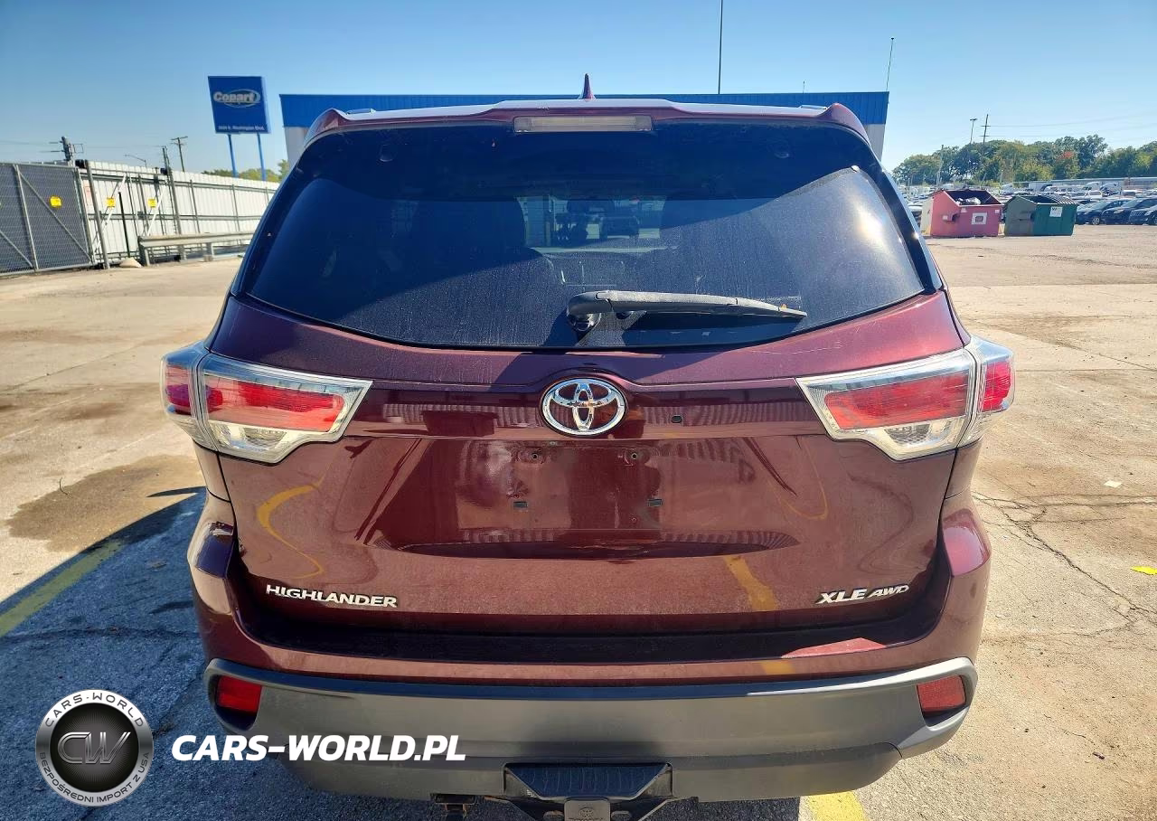 2016 Toyota Highlander Xle VIN:5TDJKRFH6GS313318 - 6