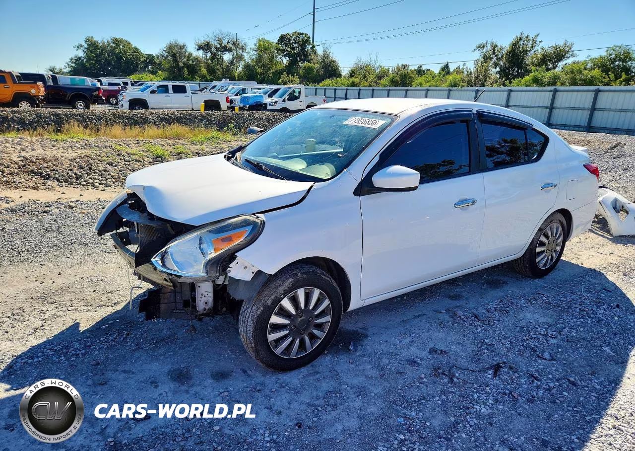2019 Nissan Versa Sv VIN:3N1CN7APXKL842033 - 1