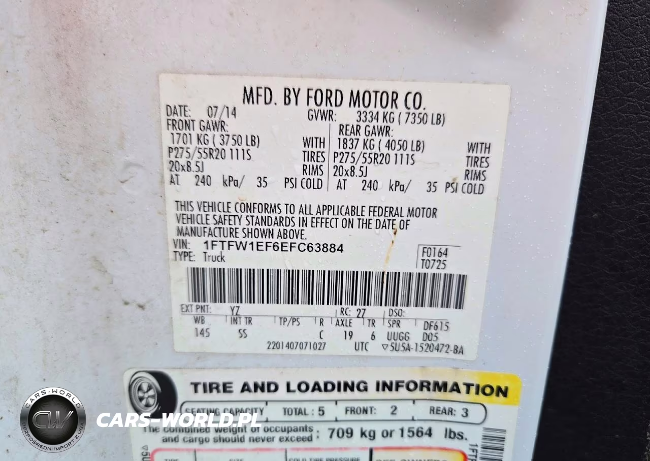 2014 Ford F150 Supercrew VIN:1FTFW1EF6EFC63884 - 13