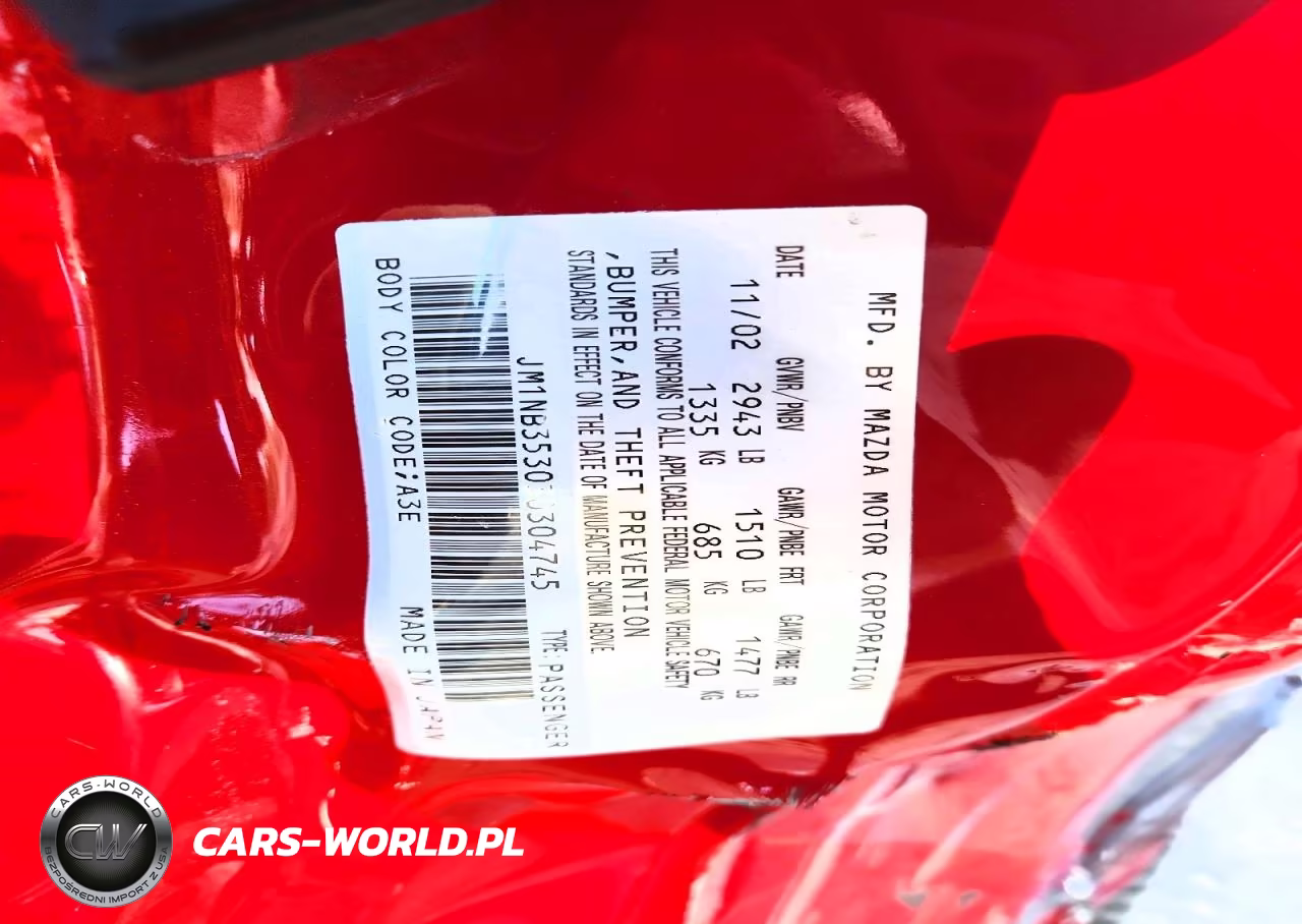 2003 Mazda Mx-5 Miata Base VIN:JM1NB353030304745 - 12