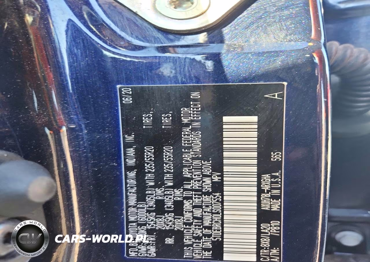2020 Toyota Highlander Hybrid Platinum VIN:5TDEBRCH0LS007554 - 14