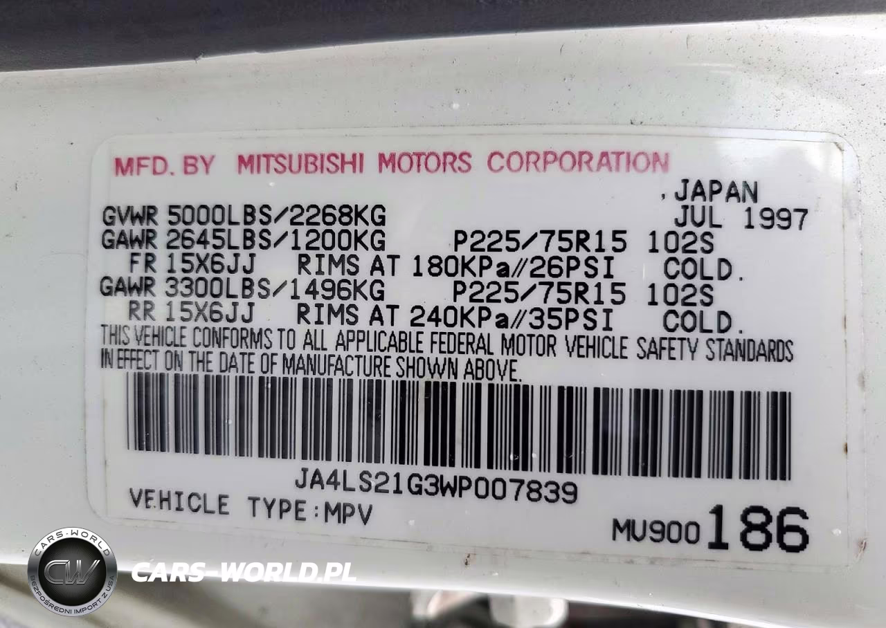 1998 Mitsubishi Montero Sport Es VIN:JA4LS21G3WP007839 - 13