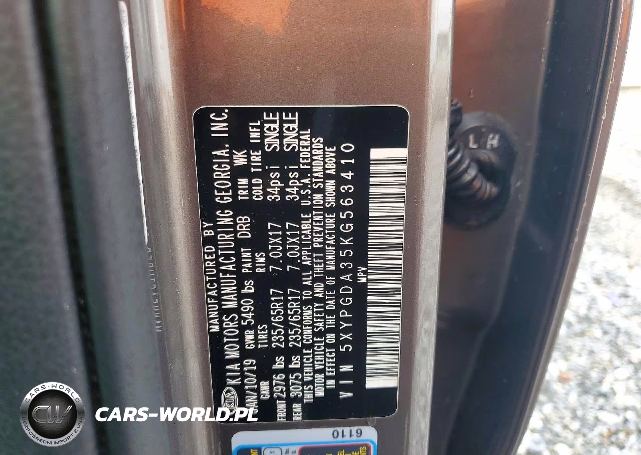 2019 Kia Sorento Lx VIN:5XYPGDA35KG563410 - 14