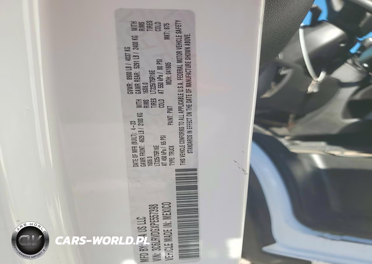 2023 Ram Promaster 2500 High Roof Delivery Van VIN:3C6LRVDGXPE557398 - 13