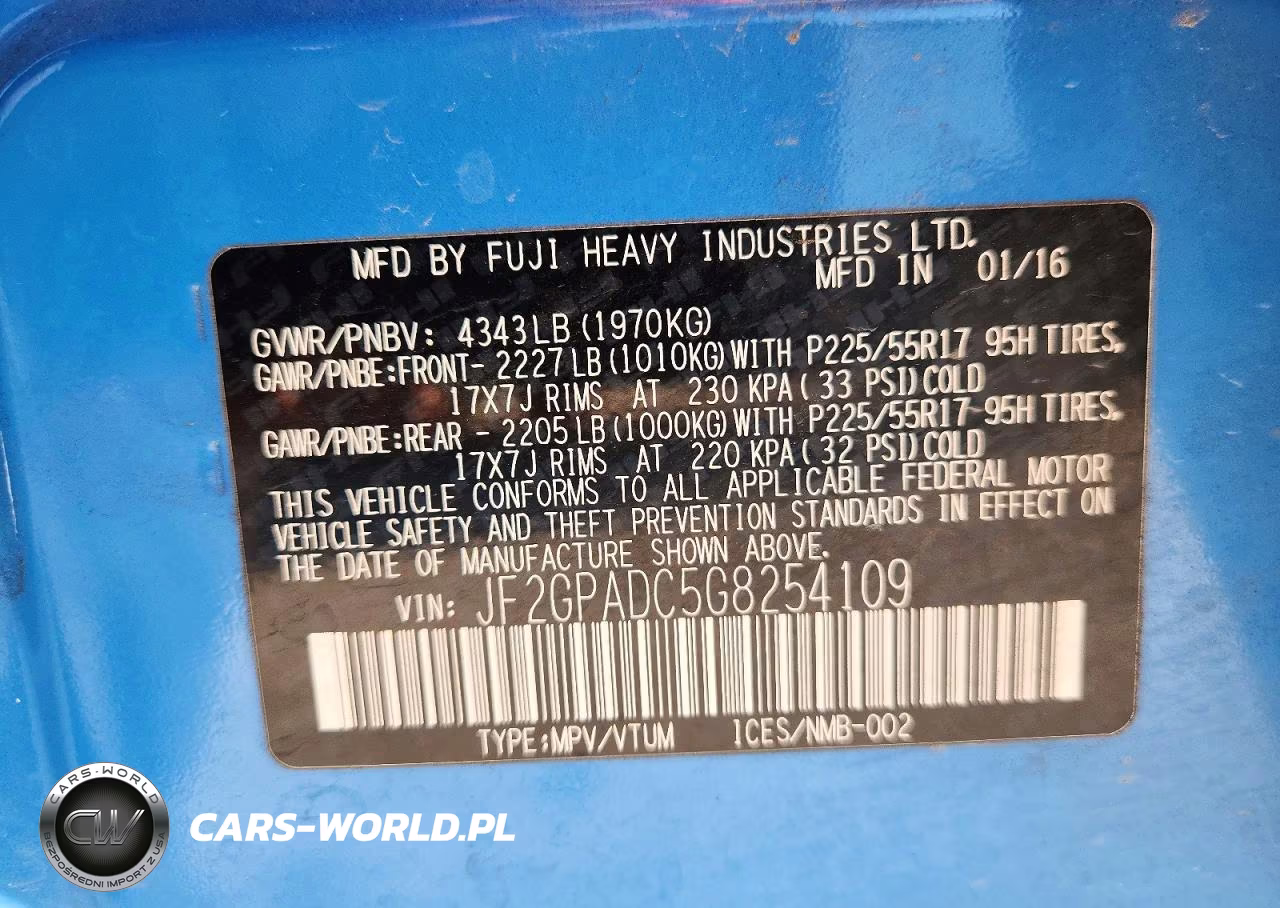 2016 Subaru Crosstrek Premium VIN:JF2GPADC5G8254109 - 13