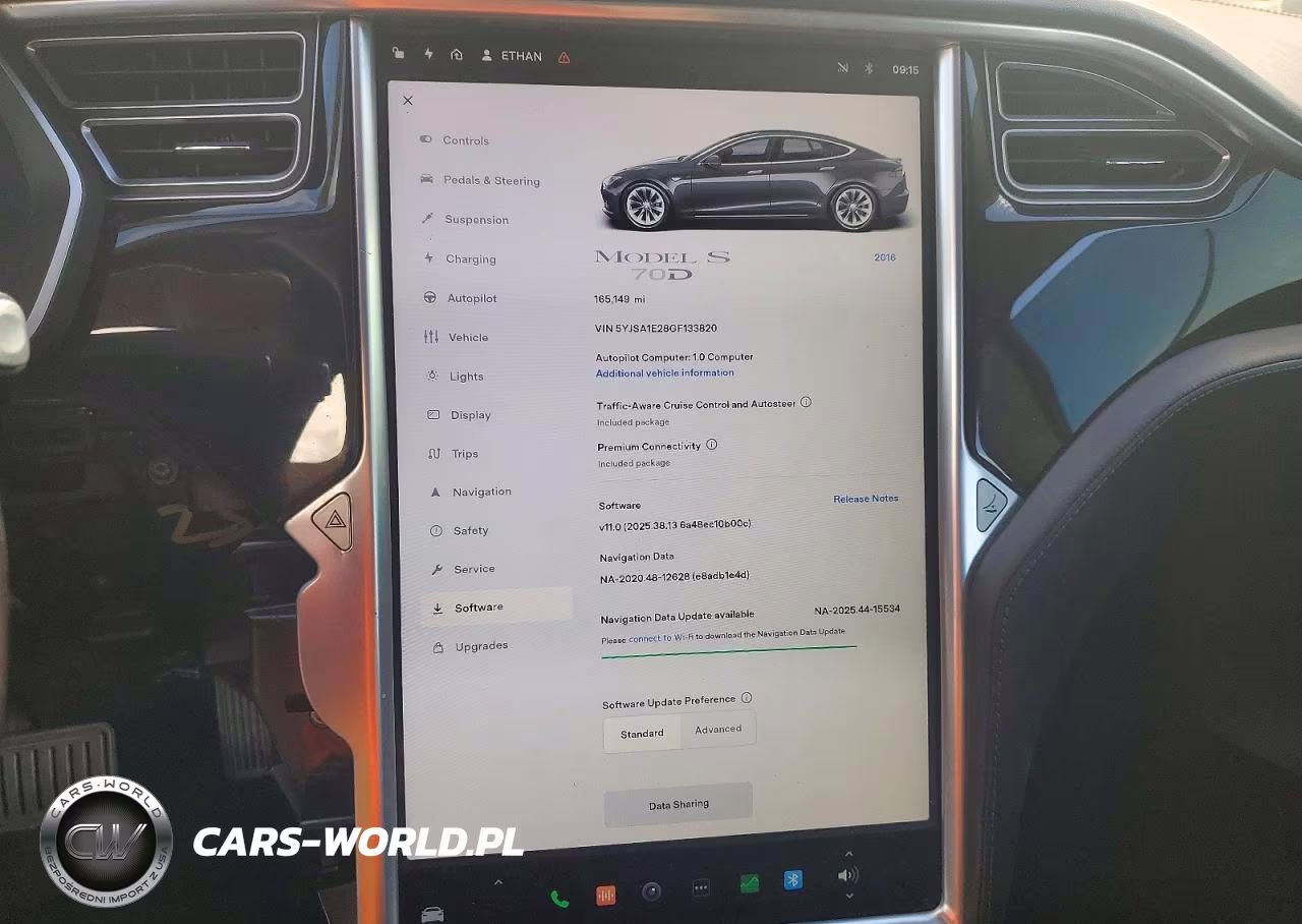 2016 Tesla Model S VIN:5YJSA1E28GF133820 - 9
