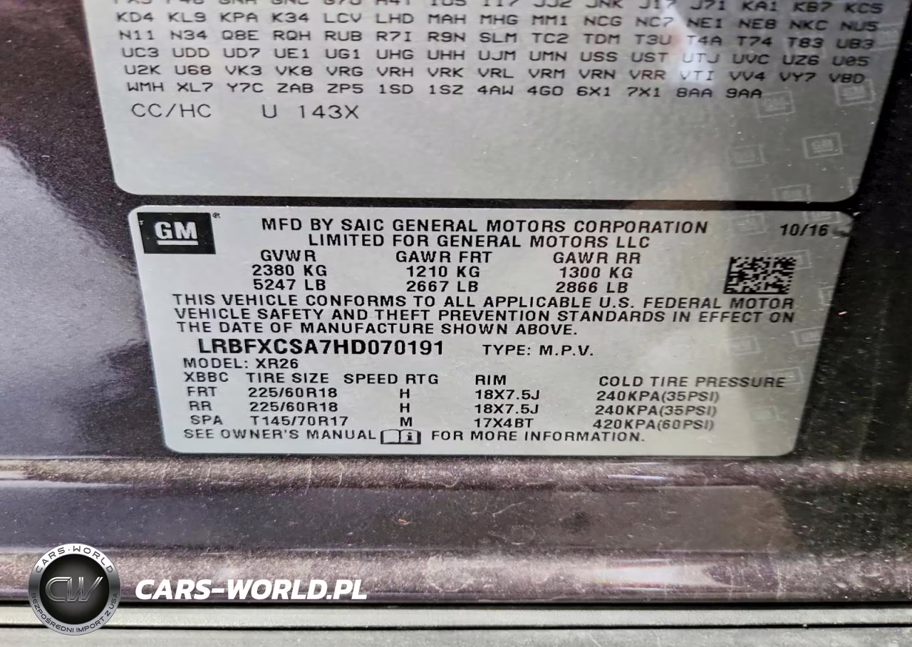 2017 Buick Envision Preferred VIN:LRBFXCSA7HD070191 - 13