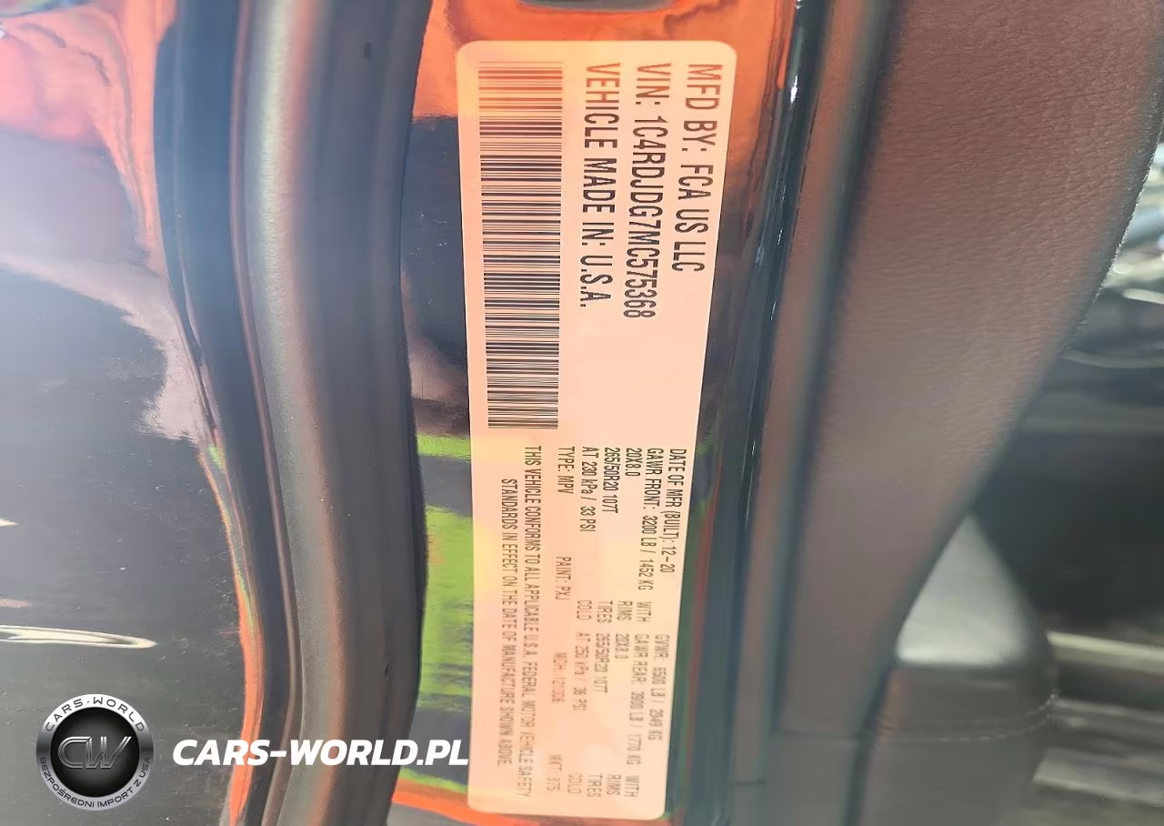 2021 Dodge Durango Gt VIN:1C4RDJDG7MC575368 - 13