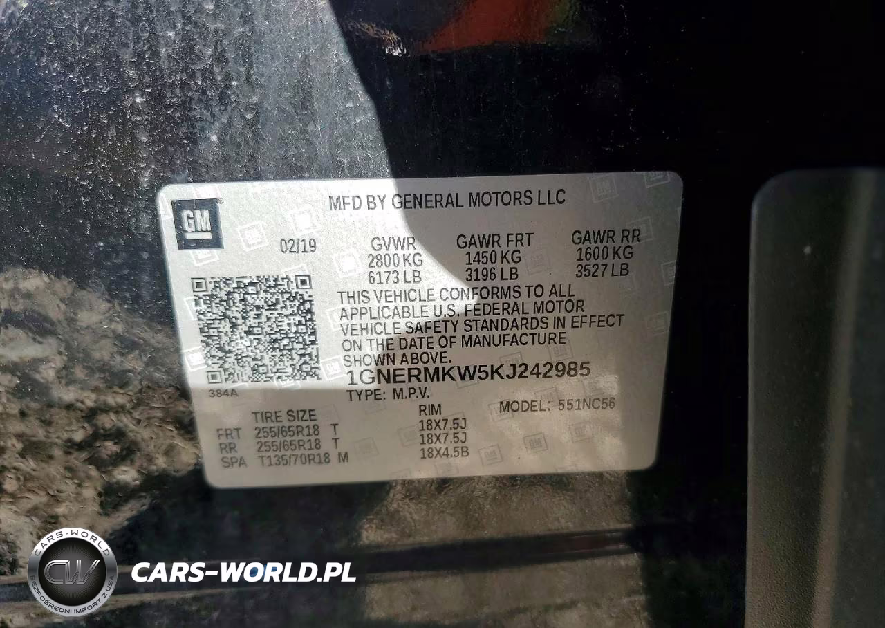 2019 Chevrolet Traverse Lt VIN:1GNERMKW5KJ242985 - 13