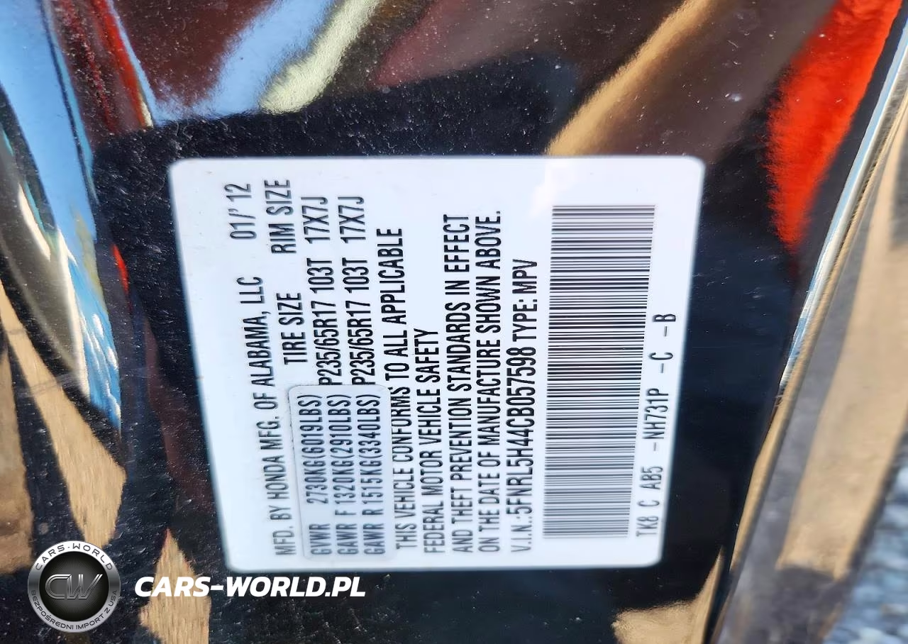 2012 Honda Odyssey Ex VIN:5FNRL5H44CB057598 - 13
