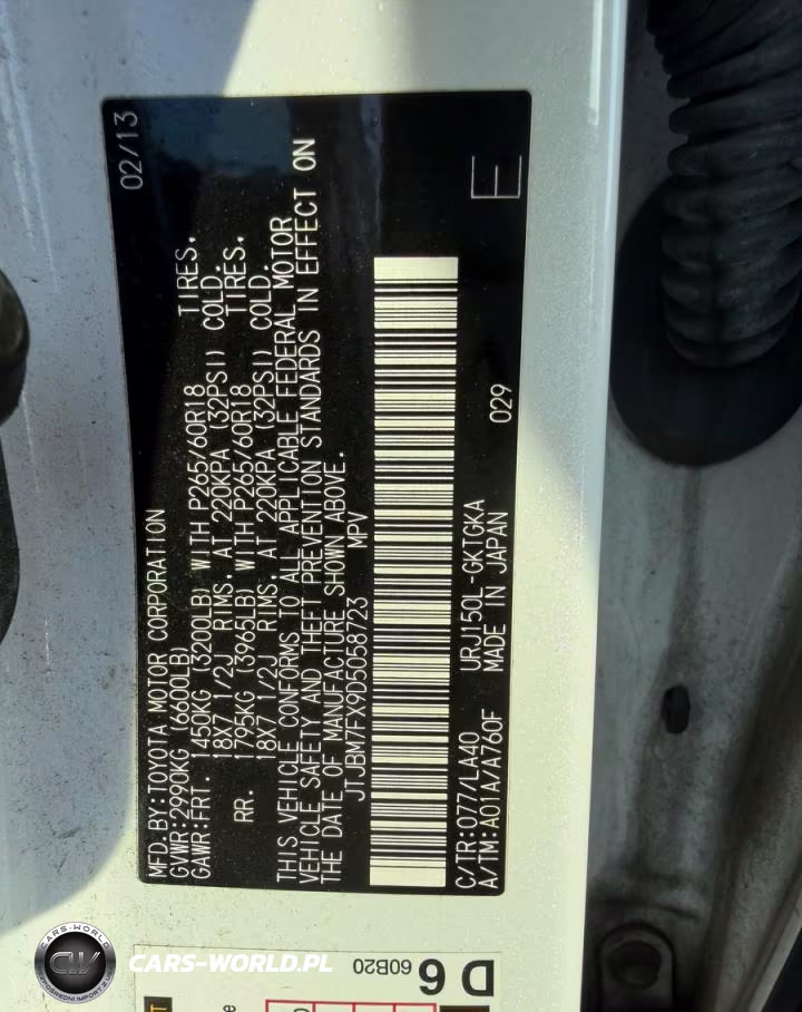 2013 Lexus Gx 460 VIN:JTJBM7FX9D5058723 - 10