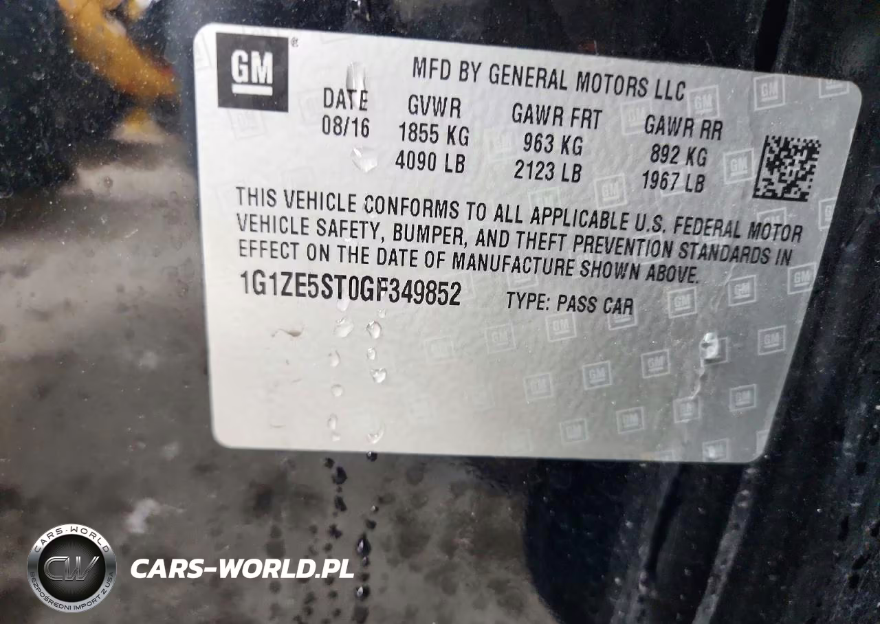 2016 Chevrolet Malibu Lt VIN:1G1ZE5ST0GF349852 - 12