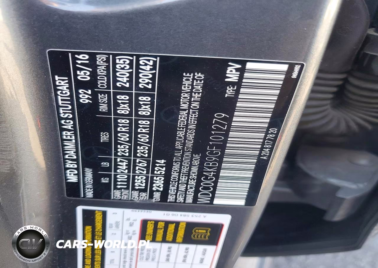 2016 Mercedes-Benz Glc 300 4Matic VIN:WDC0G4KB9GF101279 - 13