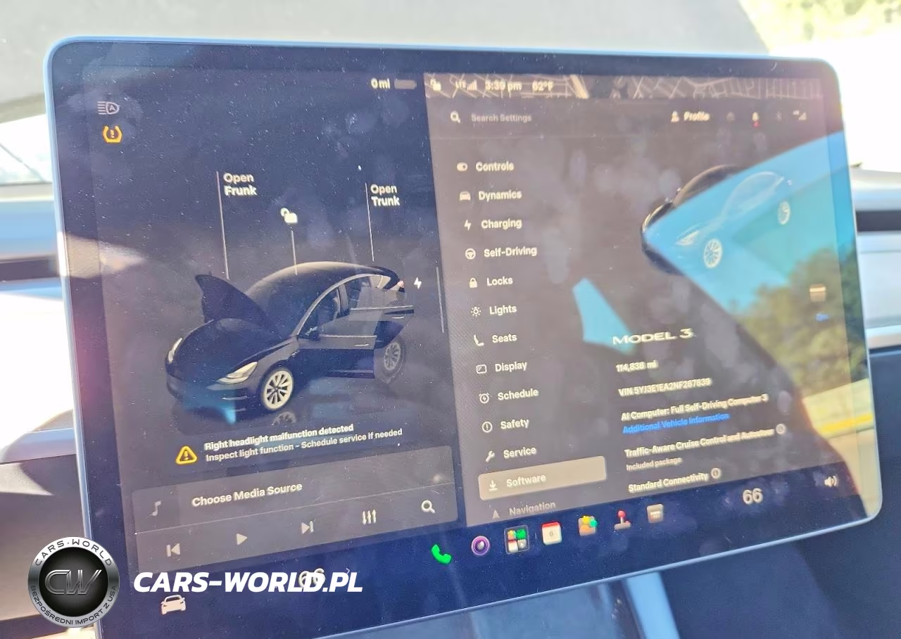 2022 Tesla Model 3 VIN:5YJ3E1EA2NF287839 - 9