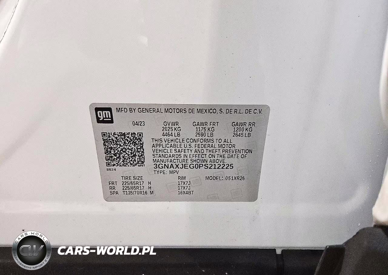 2023 Chevrolet Equinox Lt VIN:3GNAXJEG0PS212225 - 14