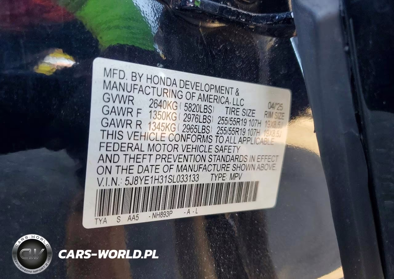 2025 Acura Mdx VIN:5J8YE1H31SL033133 - 12