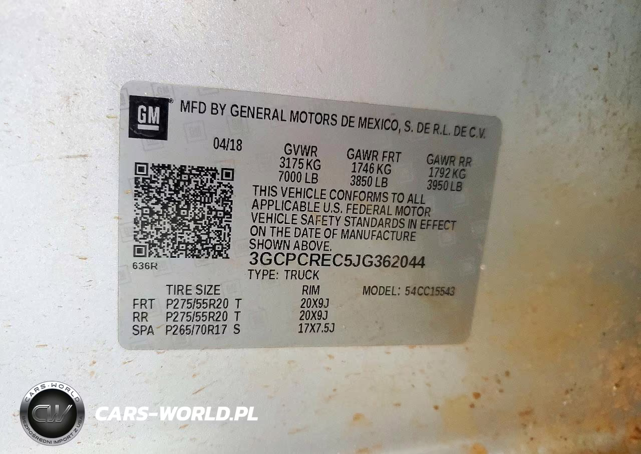 2018 Chevrolet Silverado C1500 Lt VIN:3GCPCREC5JG362044 - 13