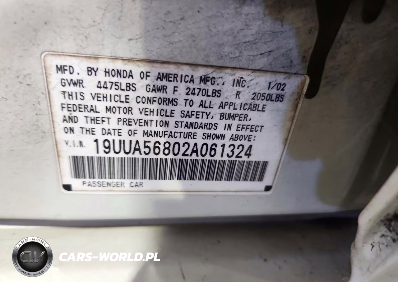 2002 Acura 3.2Tl Type-S VIN:19UUA56802A061324 - 13