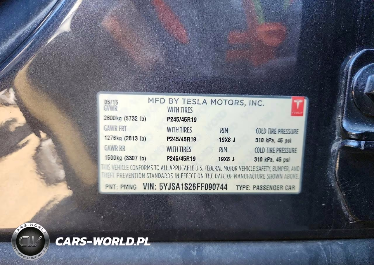 2015 Tesla Model S 70D VIN:5YJSA1S26FF090744 - 12