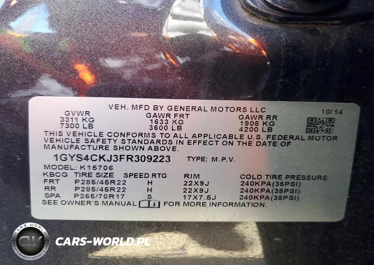 2015 Cadillac Escalade Premium VIN:1GYS4CKJ3FR309223 - 13