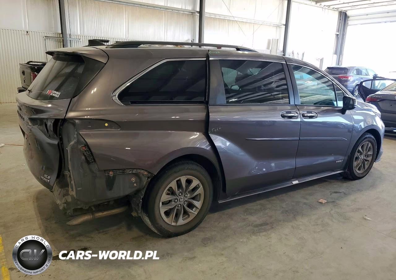 2021 Toyota Sienna Xle VIN:5TDJRKEC8MS037535 - 3