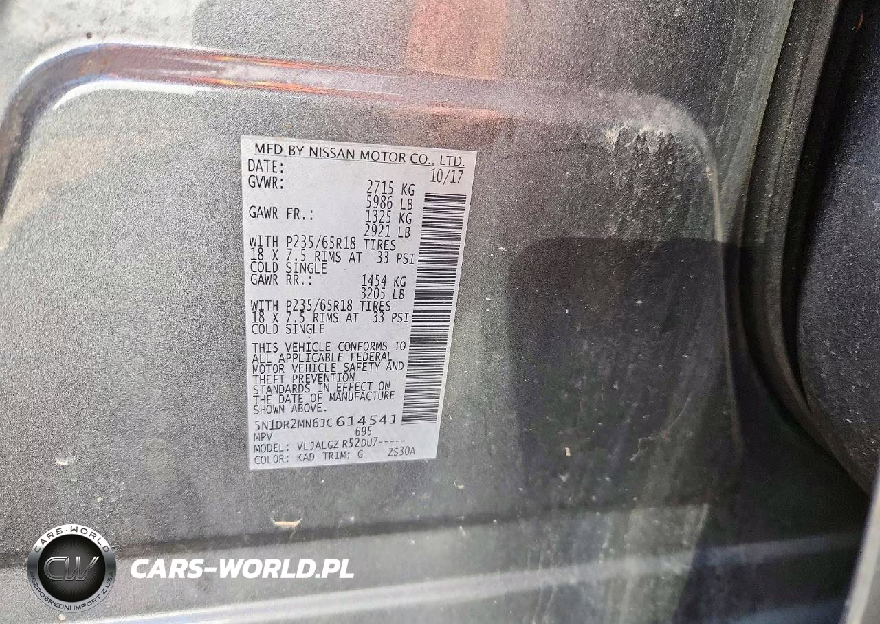 2018 Nissan Pathfinder Sl VIN:5N1DR2MN6JC614541 - 13
