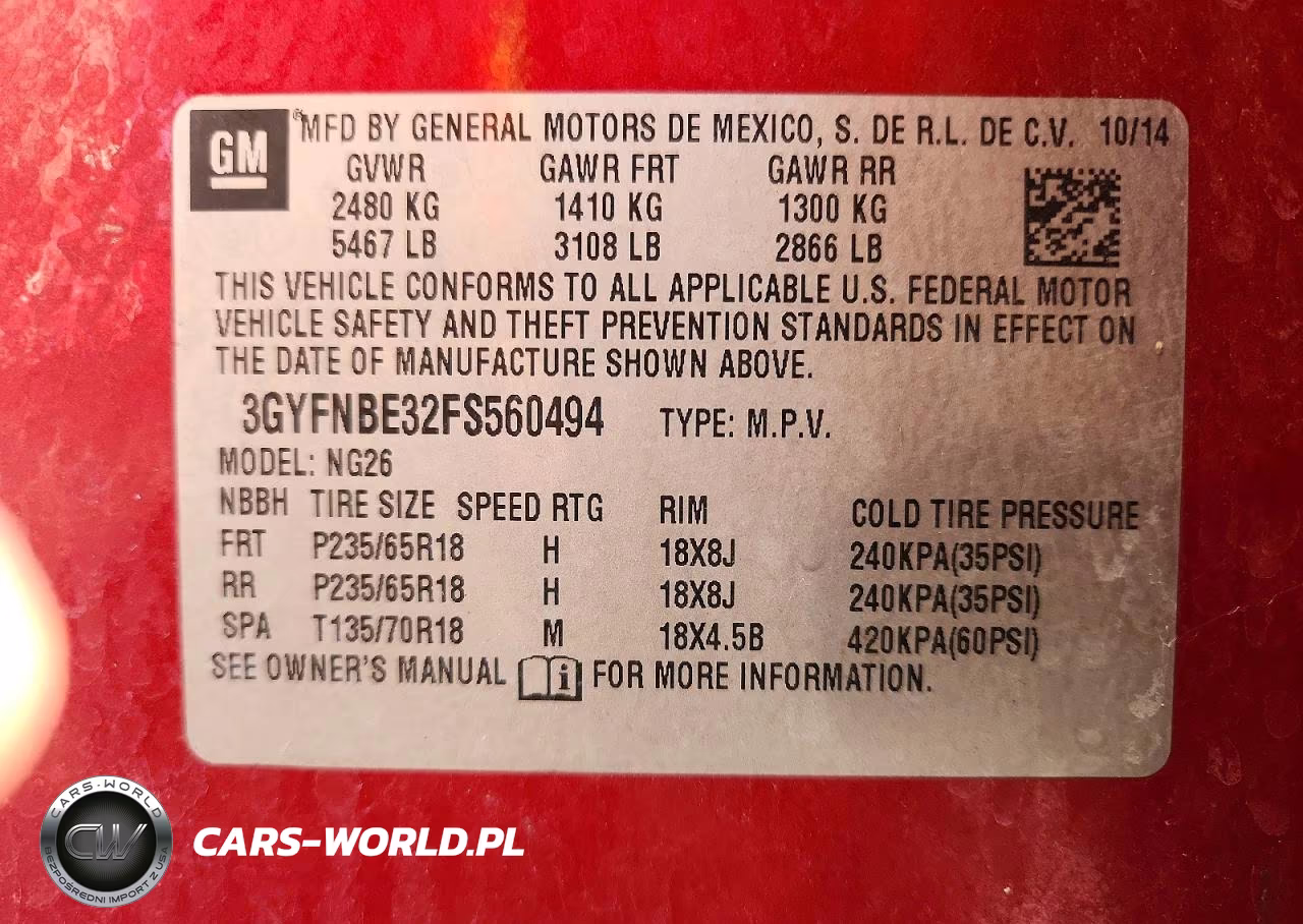 2015 Cadillac Srx Luxury Collection VIN:3GYFNBE32FS560494 - 13