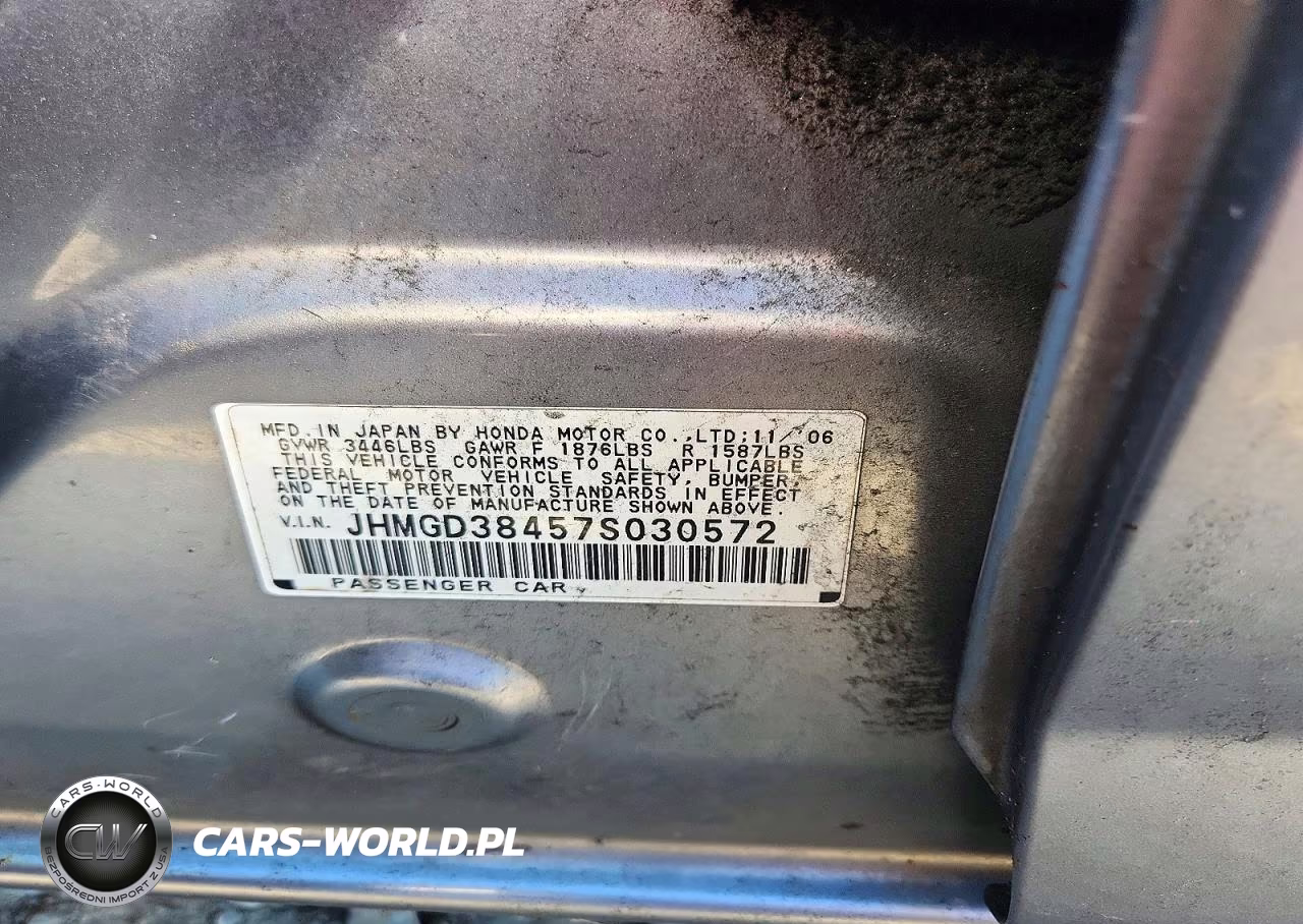 2007 Honda Fit VIN:JHMGD38457S030572 - 13