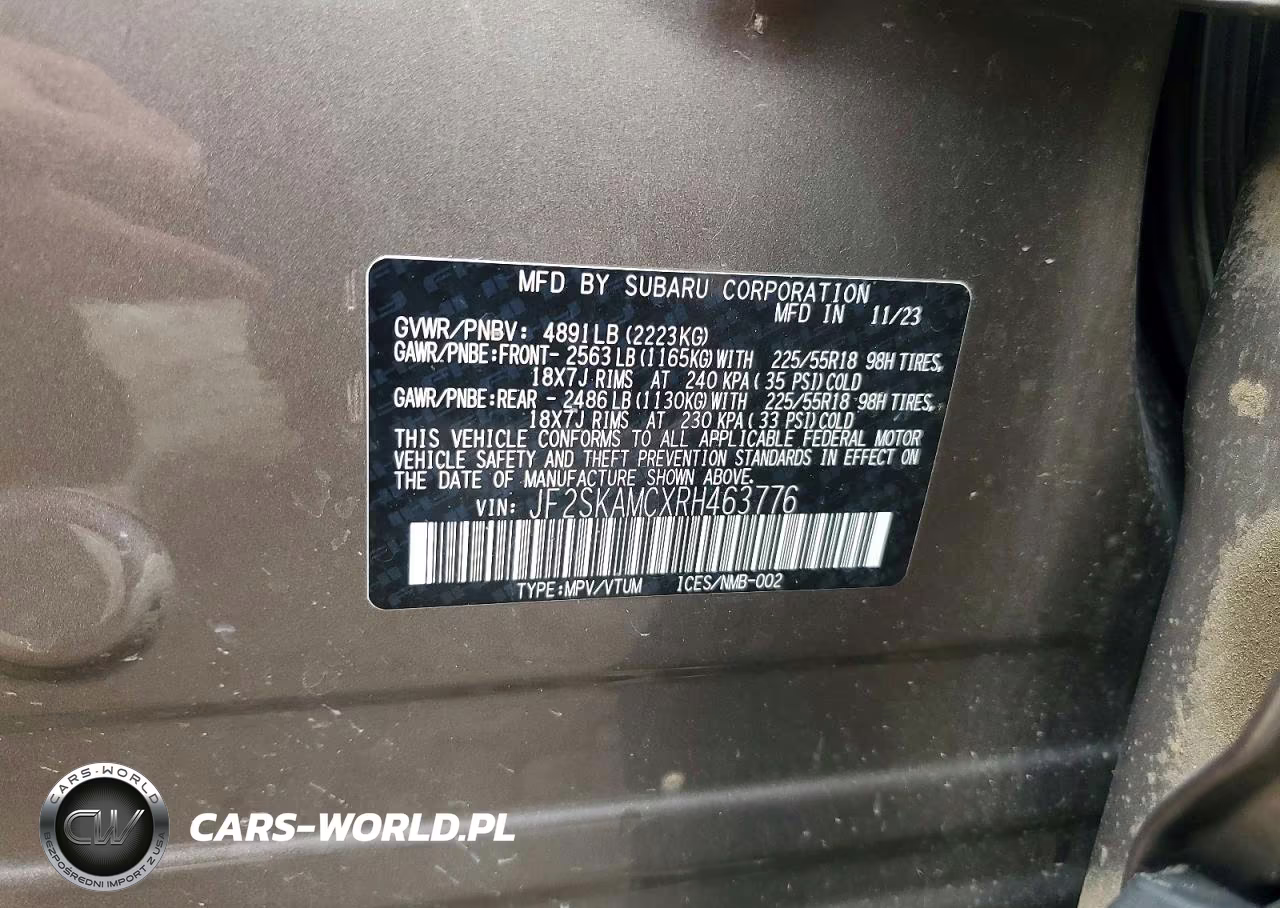 2024 Subaru Forester Touring VIN:JF2SKAMCXRH463776 - 14