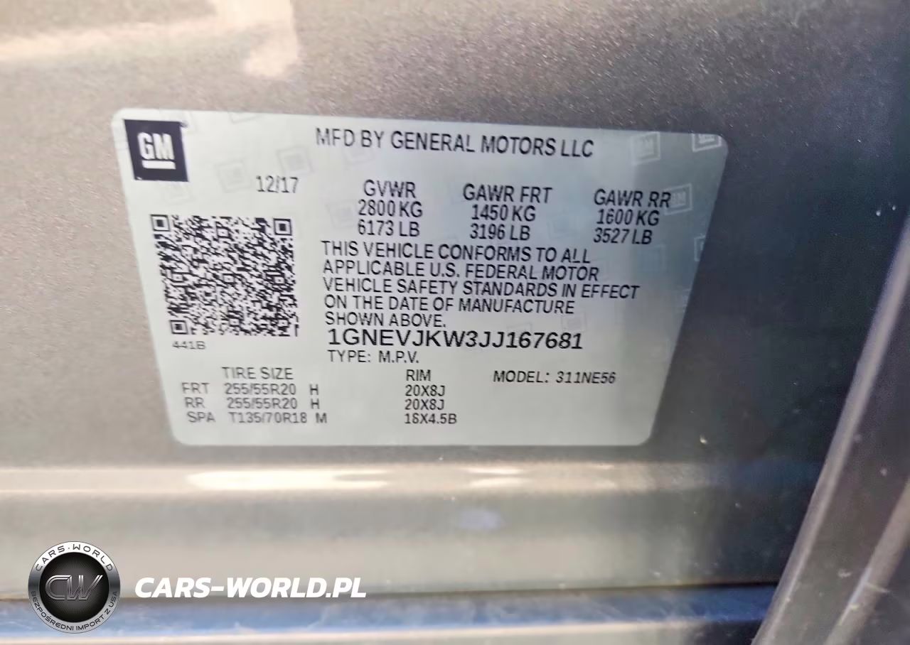 2018 Chevrolet Traverse Premier VIN:1GNEVJKW3JJ167681 - 13