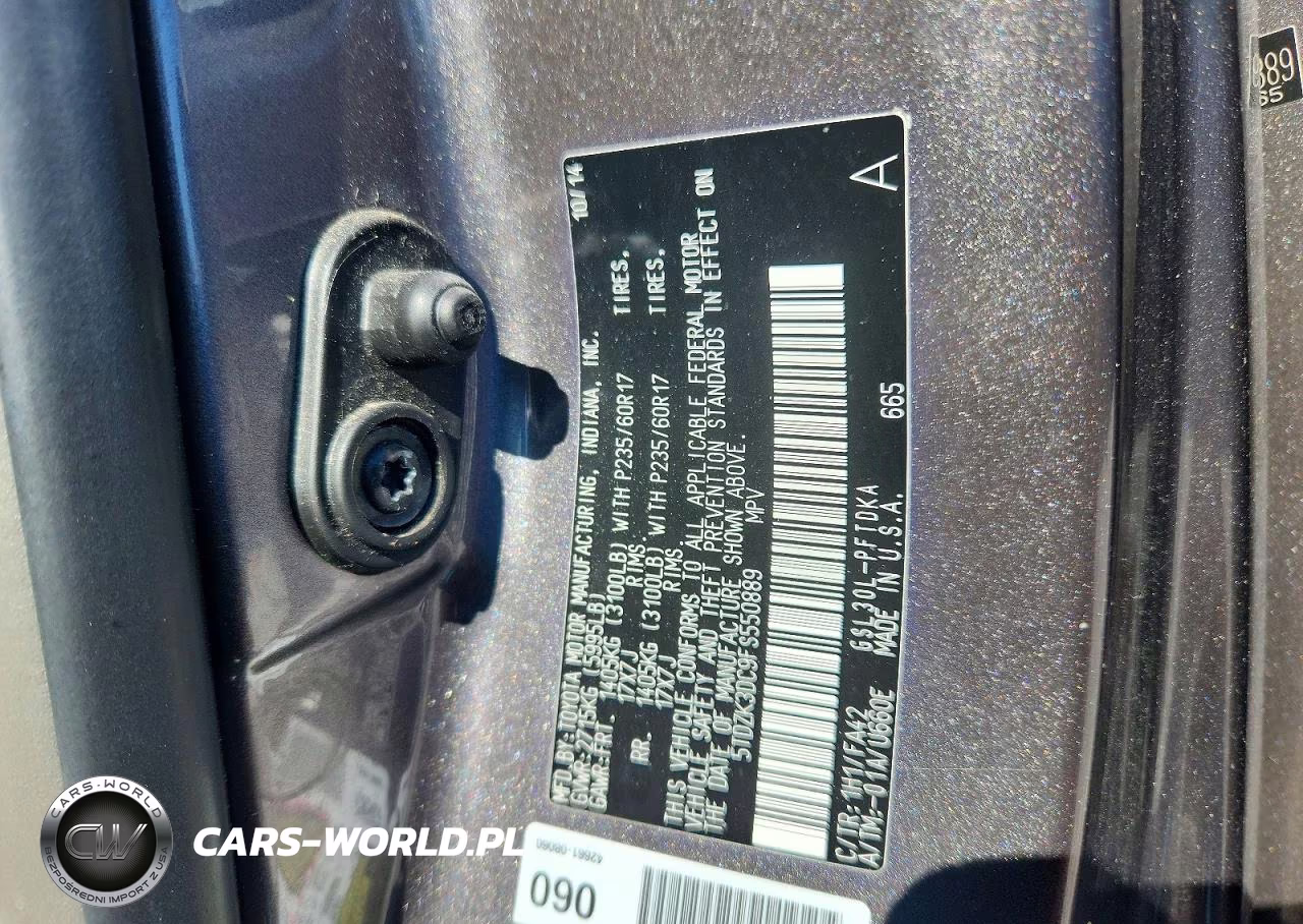 2015 Toyota Sienna L 7-Passenger VIN:5TDZK3DC9FS550889 - 13