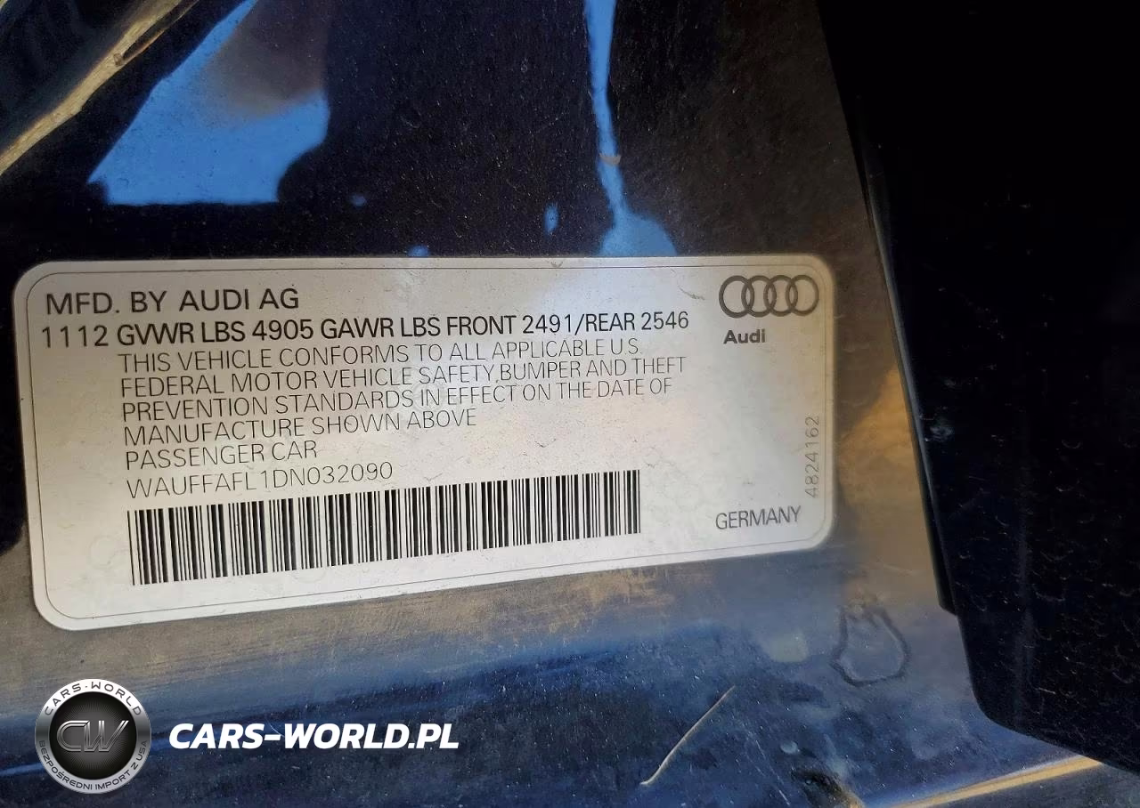 2013 Audi A4 Premium Plus VIN:WAUFFAFL1DN032090 - 13